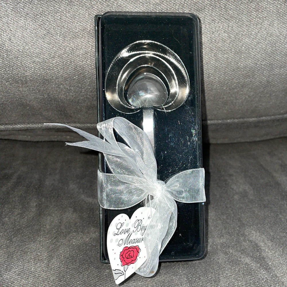 NWT.  Silver Measuring Spoons.